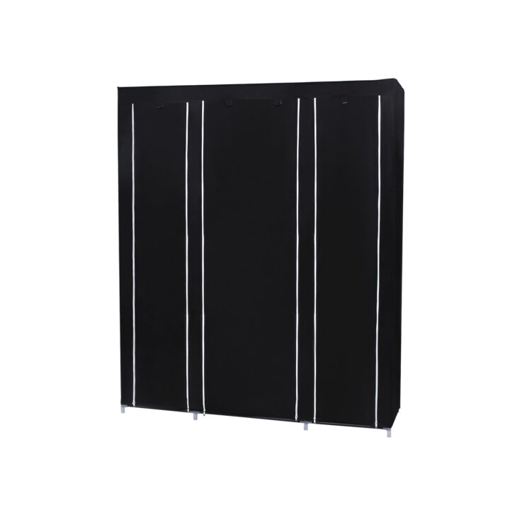 Garderoob 150x45x175cm, must Pesukorvid ja hoiukastid