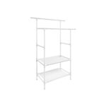 Riiderest 114x45x171cm, valge Riidestanged ja nagid