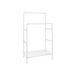 Riiderest 85×46.5x157cm, valge Riidestanged ja nagid