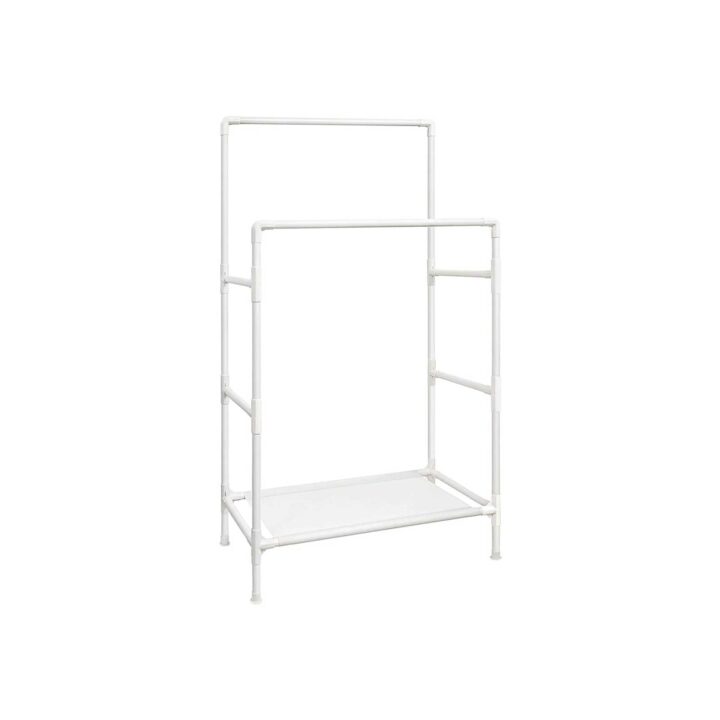 Riiderest 85×46.5x157cm, valge Riidestanged ja nagid