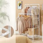 Riiderest 85×46.5x157cm, valge Riidestanged ja nagid