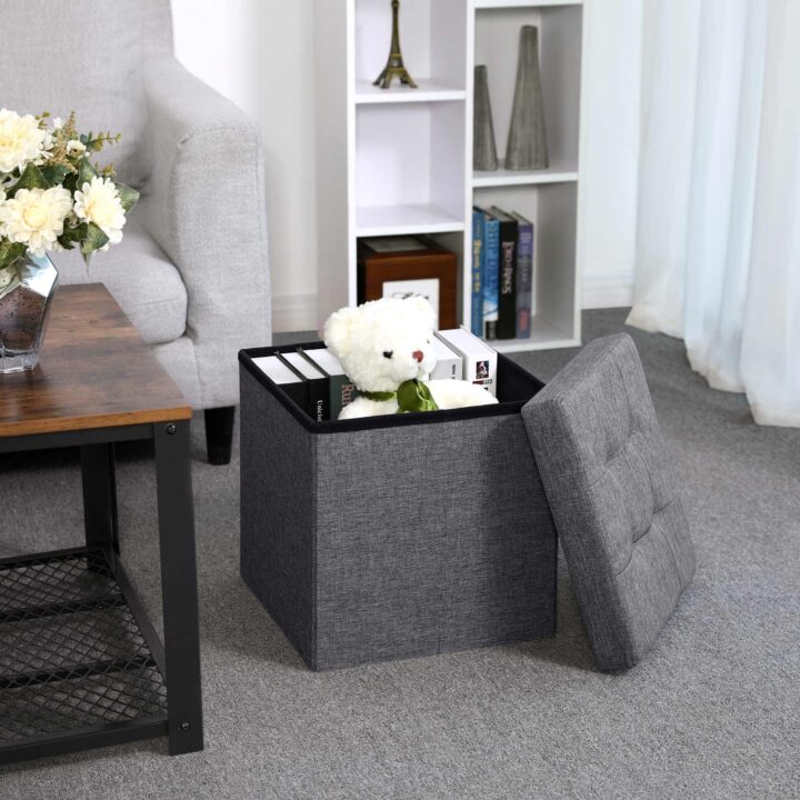 Plastikust tumba 38x38x38cm, hall Pesukorvid ja hoiukastid