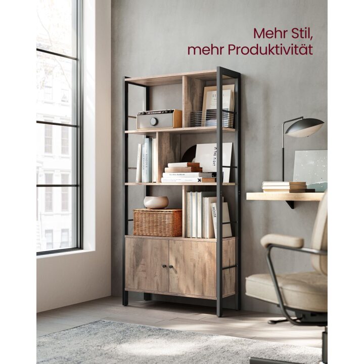 Raamatukapp 74x30x154.5cm Riiulid