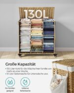Pesukorv 66x33x66cm, looduslik, valge Pesukorvid