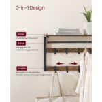 Riidenagi 80x30x42cm, vintage pruun/must Riidestanged ja nagid