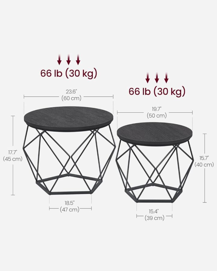 Kohvilaud Large Table: 60x60x45cm Small Table:50x50x40cm Diivanilauad