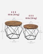 Kohvilaud Large Table: 60x60x45cm Small Table:50x50x40cm Diivanilauad
