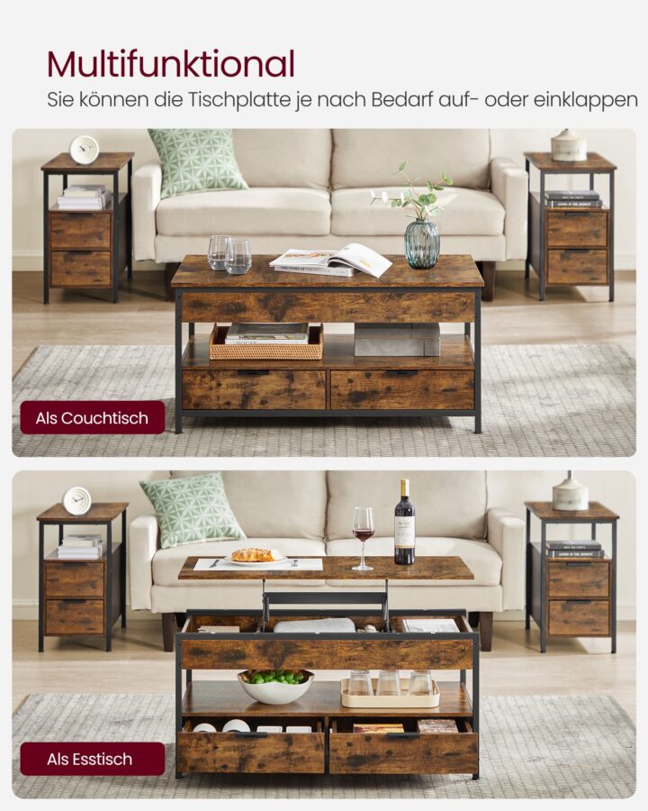 Kohvilaud 100x50x(48-63)cm Diivanilauad