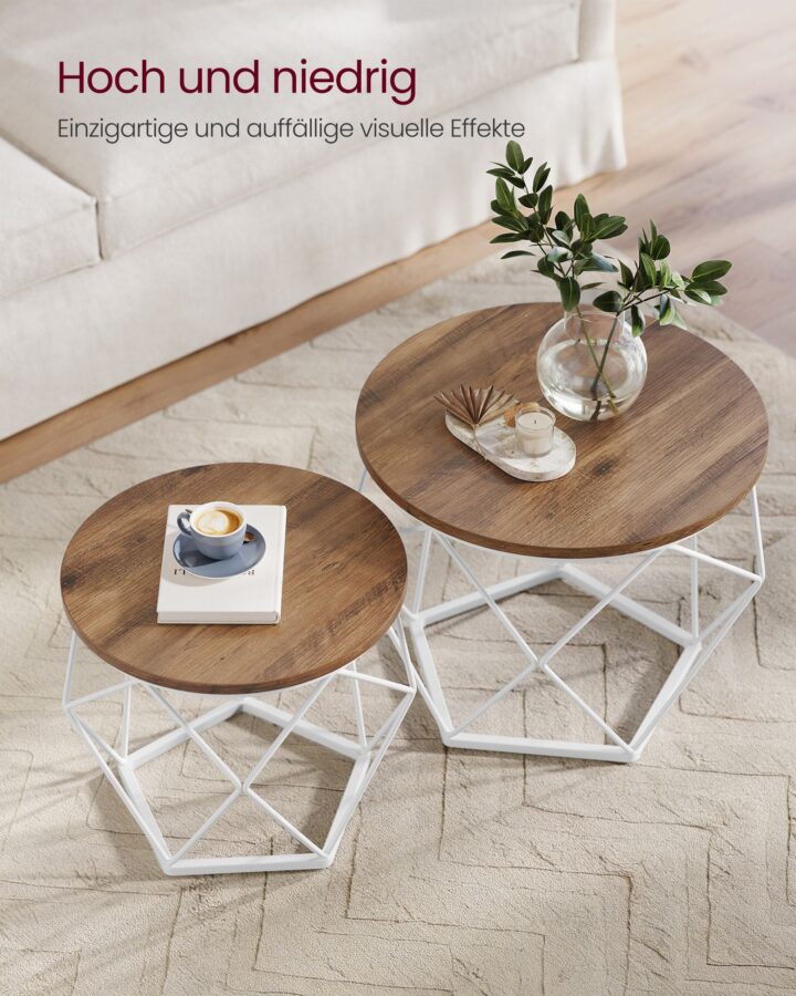 Kohvilaud Large Table: 50x50x40cm Small Table:40x40x36cm Diivanilauad