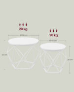 Kohvilaud Large Table: 50x50x40cm Small Table:40x40x36cm Diivanilauad