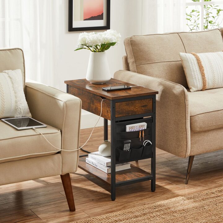 Abilaud 60×31.5x60cm, must, antiikvärvi Öökapid