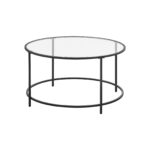 Kohvilaud 84x84x45.5cm, must Diivanilauad
