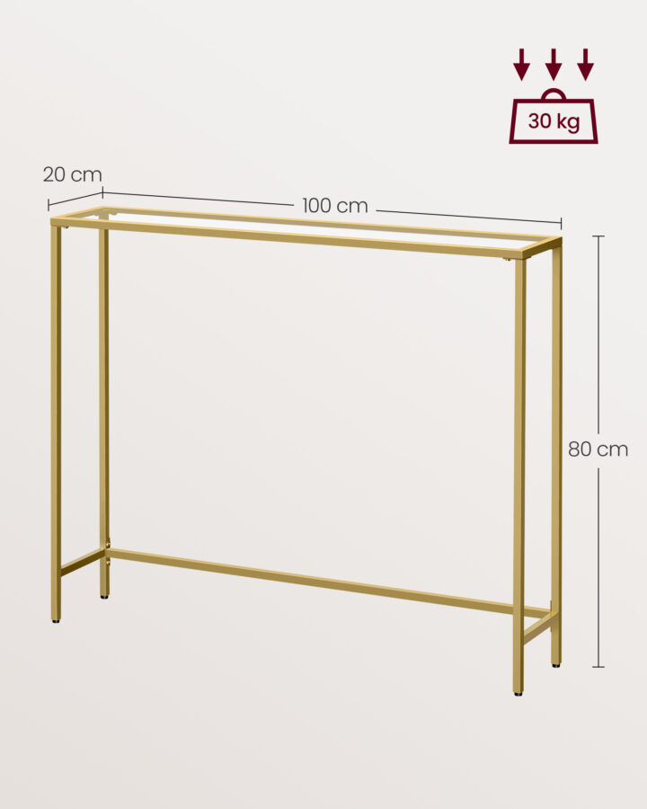 Konsoollaud 100x20x80cm Diivanilauad
