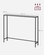 Konsoollaud 100x20x80cm Diivanilauad