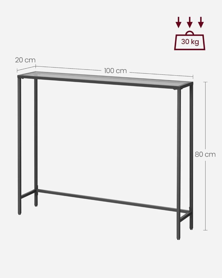 Konsoollaud 100x20x80cm Diivanilauad