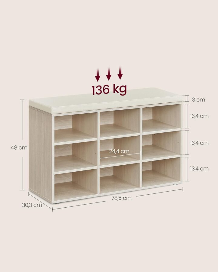 Hoiupink 78.5×30.3x48cm Jalatsikapid, jalatsiriiulid