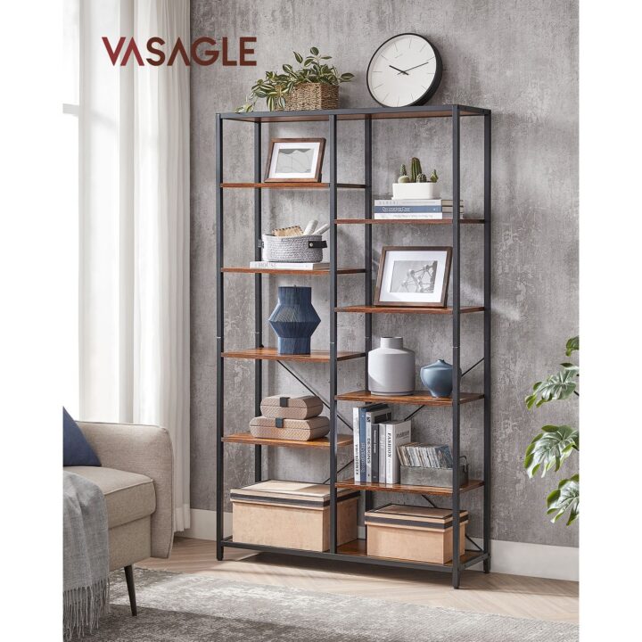 Raamaturiiul 100×30×170cm, must Raamaturiiulid