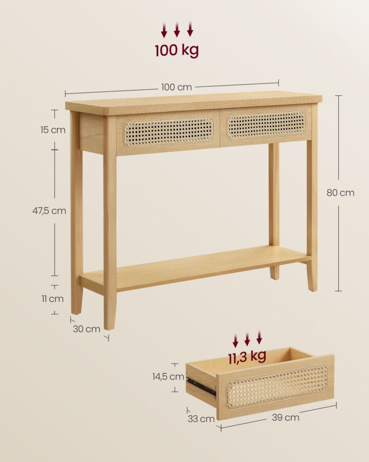 Konsoollaud 100x30x80cm Konsoollauad