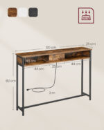 Konsoollaud 120x25x81cm Diivanilauad