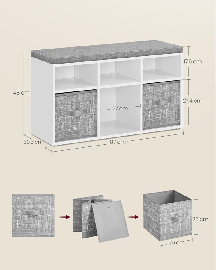 Hoiupink 87×30.3x48cm Jalatsikapid, jalatsiriiulid