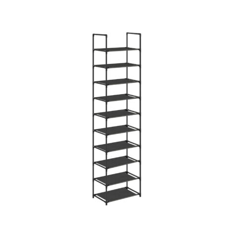 Kingariiul 45x28x173cm, must Jalatsikapid, jalatsiriiulid