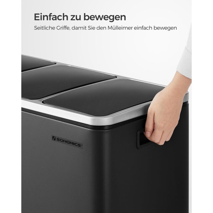Prügikast 61×31.5×55.5cm, must Prügikastid