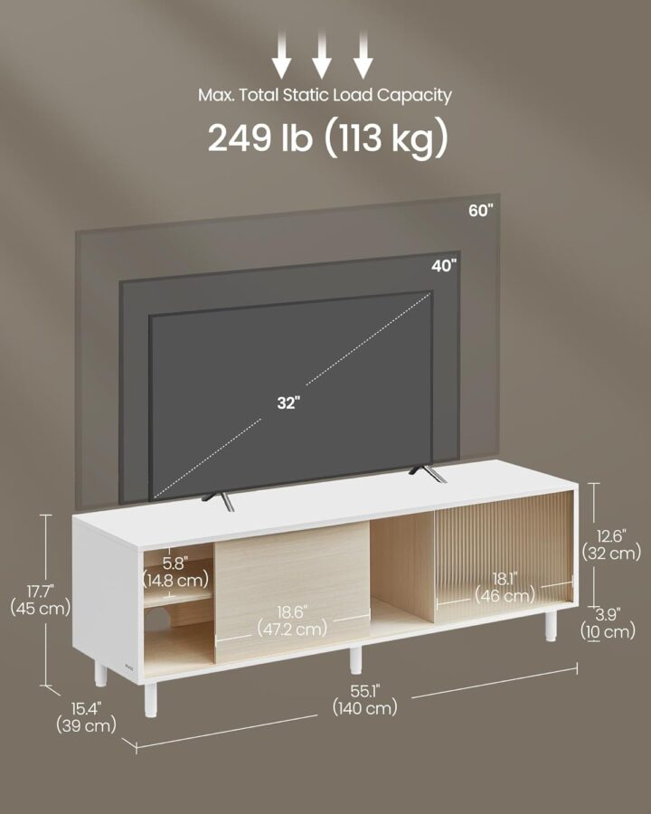 Telerialus 140x39x45cm TV-alused