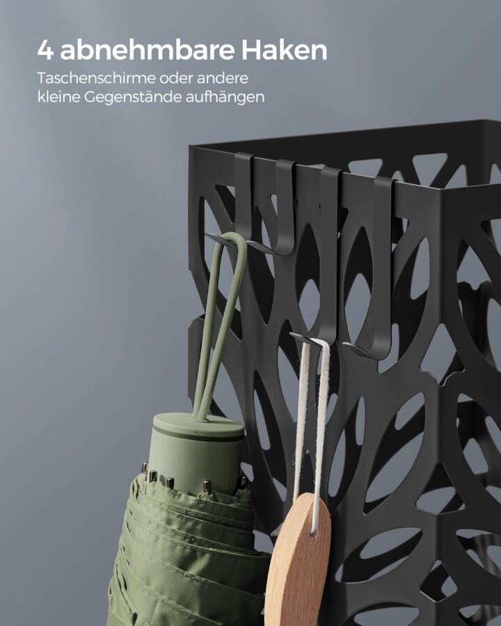 Vihmavarjuhoidja 15.5×15.5x41cm Pesukorvid ja hoiukastid