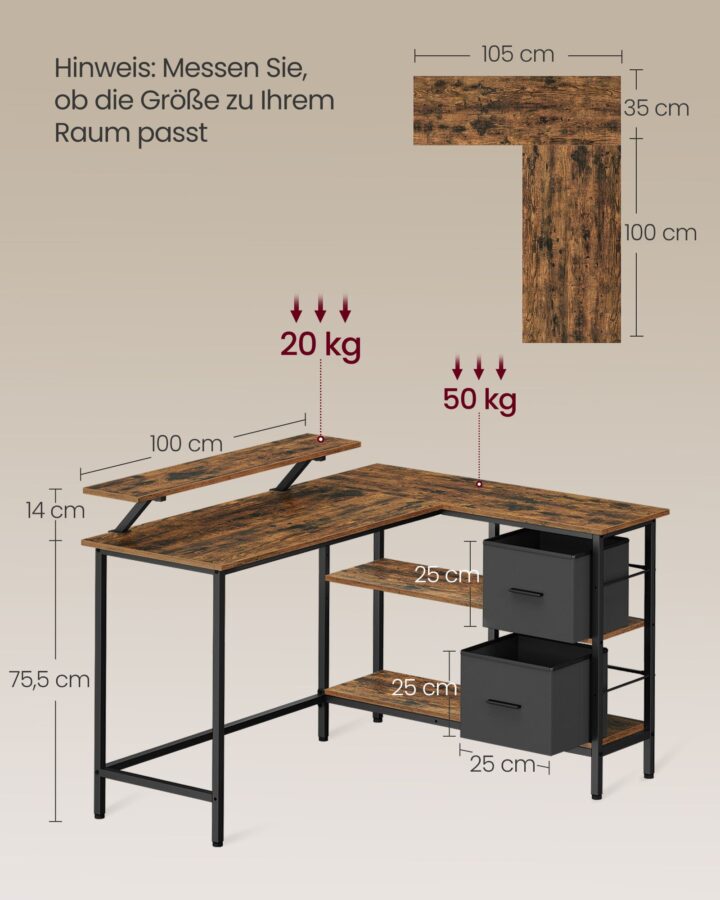 Arvutilaud 135x105x89.5cm Arvutilauad