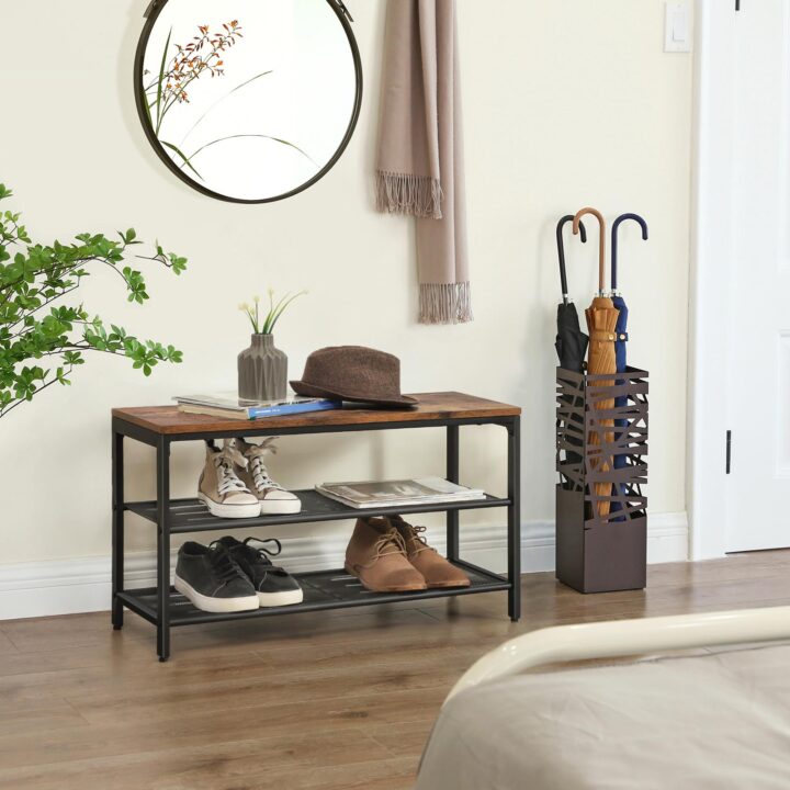 Kingapink 80x30x44.5cm, antiikne, must Jalatsikapid, jalatsiriiulid