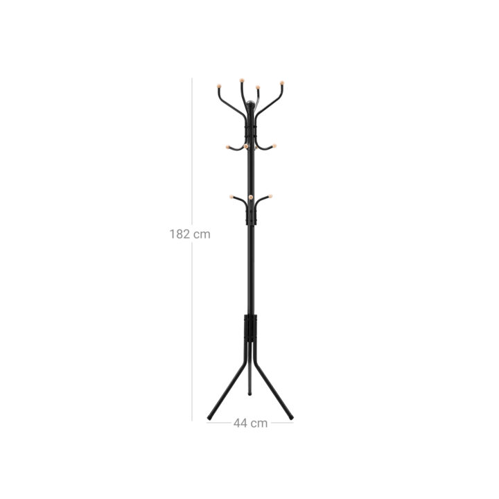 Riidenagi 44x44x182cm, must Riidestanged ja nagid