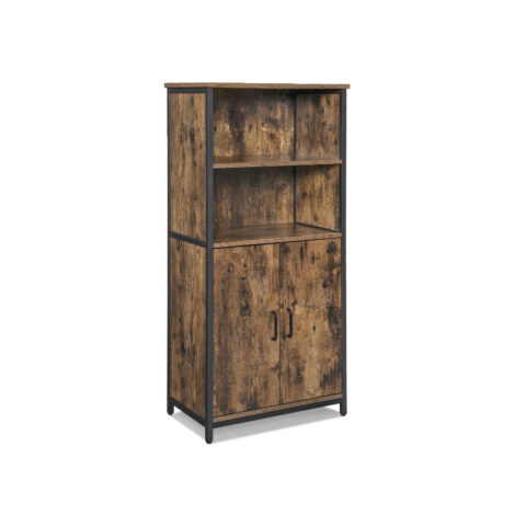 Vannitoakapp 60x35x124.5cm, antiikne, must Vannitoakapid