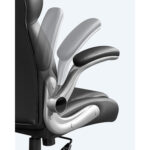 Kontoritool 70x66x(116-126)cm, must, punane/burgundia Kontoritoolid