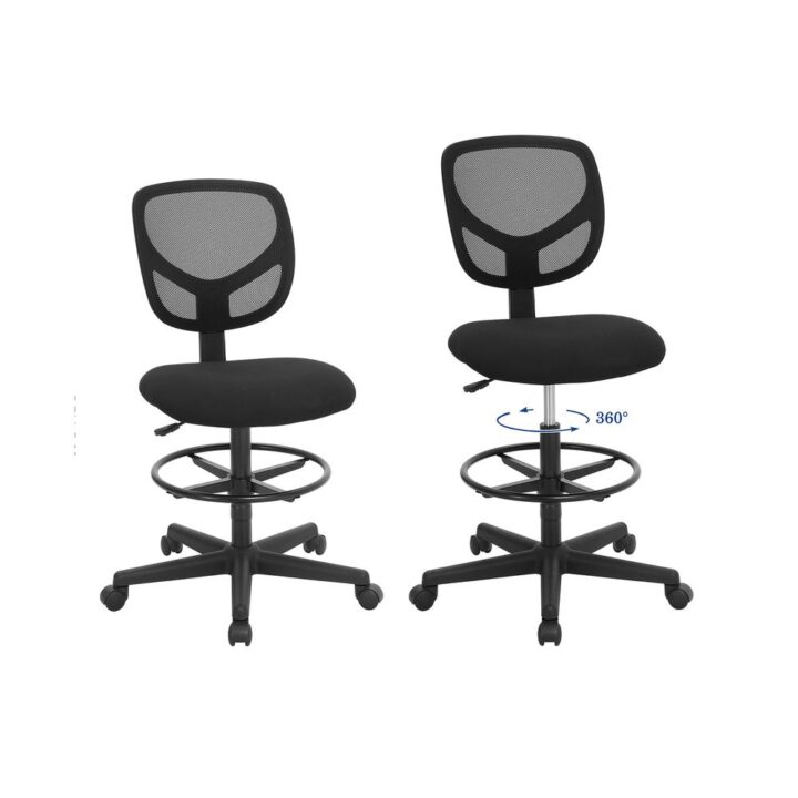 Joonistustool 64x64x(97-117) cm, must Kontoritoolid