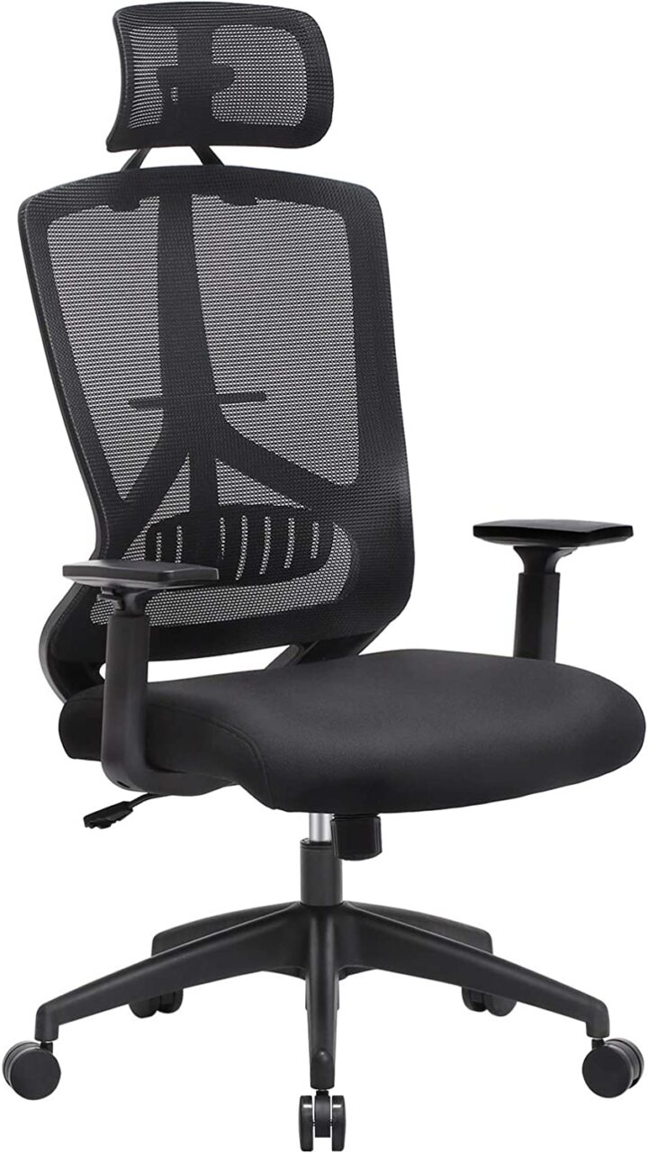 Kontoritool 70×68.5x(116-133)cm, must Kontoritoolid