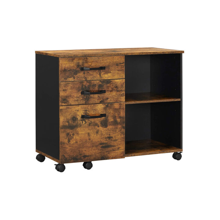 Dokumendikapp 80x40x66cm, must, retrohõnguline värv Kontorikapid