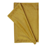 Linik VELVET 43x116cm, sinepikollane, 100% polüester, kangas 317 Laudlinad ja linikud Laudlinad ja linikud
