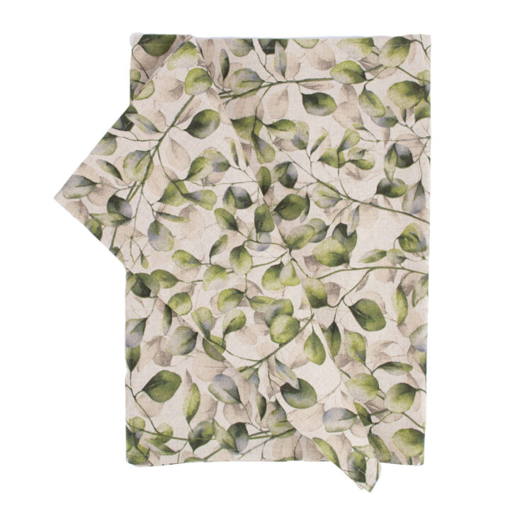 Linik HOLLY 43x116cm, papli lehed, 80% puuvill, 20% polüester, kangas 352 Laudlinad ja linikud Laudlinad ja linikud