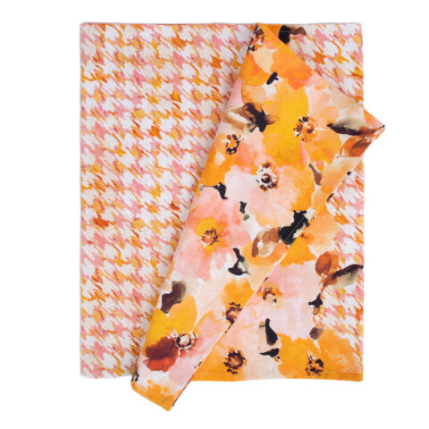 Linik CASILDA 50x136cm, lilled, 100% puuvill, kangas 363 Laudlinad ja linikud Laudlinad ja linikud