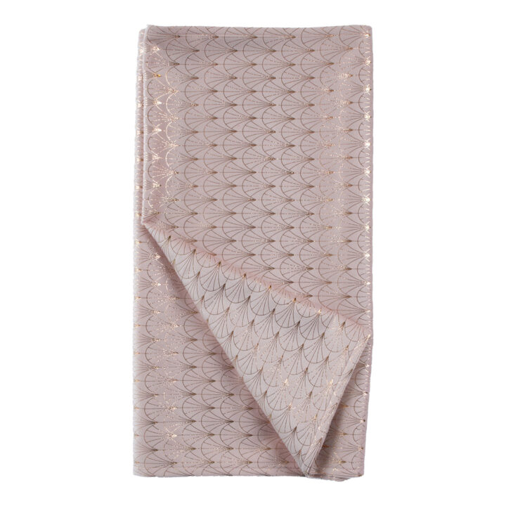 Linik GLORY 45x116cm, roosad kaared, 100% polüester, kangas 409 Jõulud Laudlinad ja linikud