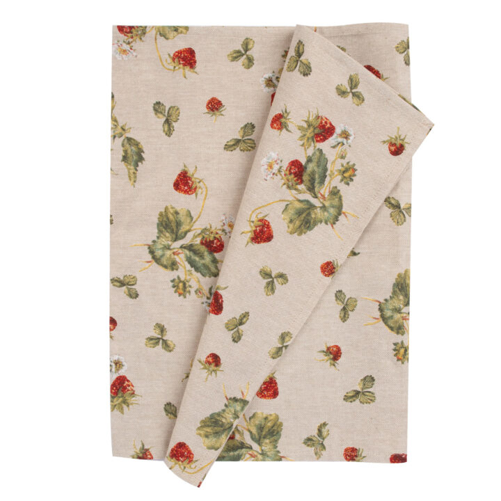 Linik HOLLY 43x116cm, maasikad Sisustustekstiil Laudlinad ja linikud