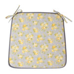 Toolikate ADELINE 39x39cm hall, 100% puuvill, kangas 976 Sisustustekstiil Toolipadjad