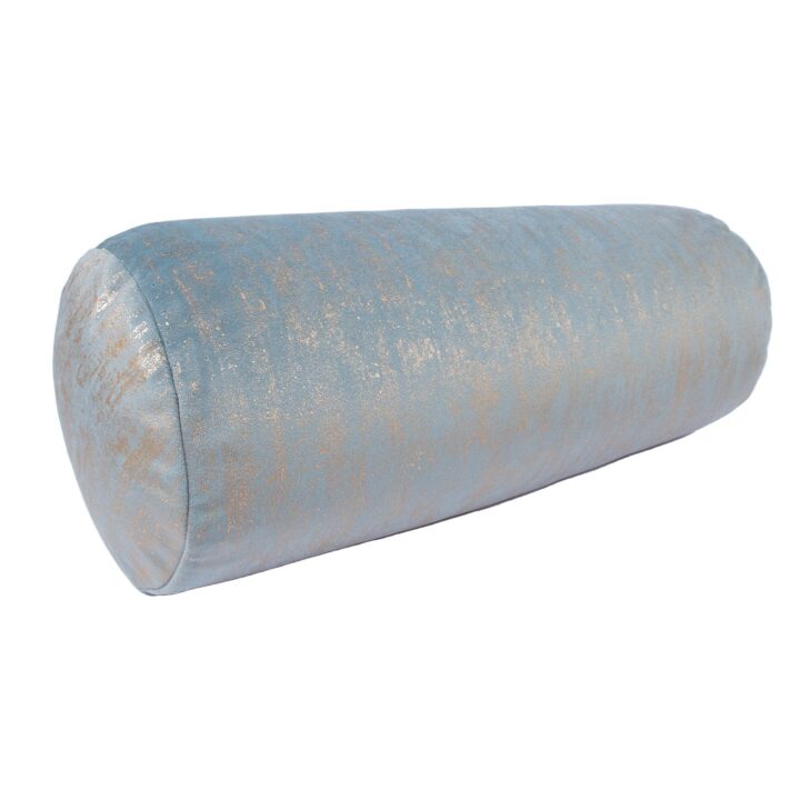 Rullpadi NICE D18x50cm, sinine – kuldne Dekoratiivpadjad Dekoratiivpadjad