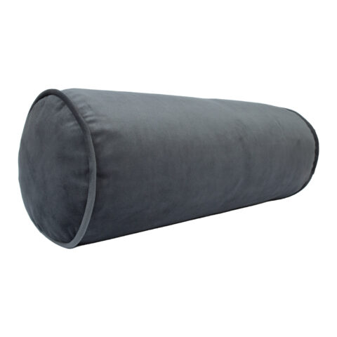 Rullpadi VELVET D18x50cm, hall, 100% polüester Dekoratiivpadjad Dekoratiivpadjad