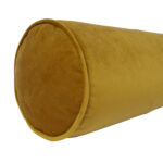 Rullpadi VELVET D18x50cm, sinepikollane, 100% polüester Dekoratiivpadjad Dekoratiivpadjad