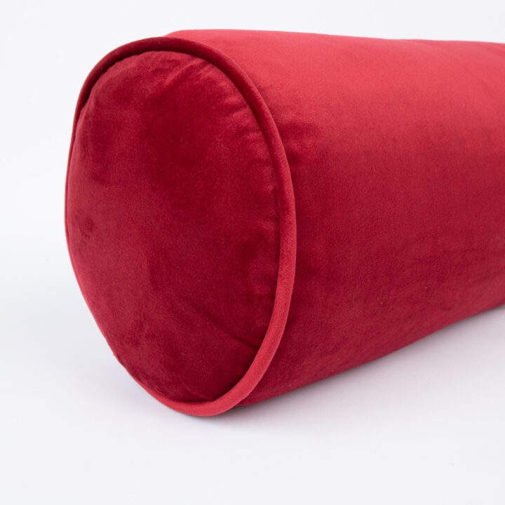 Rullpadi VELVET D18x50cm, bordoo, 100% polüester Dekoratiivpadjad Dekoratiivpadjad
