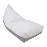 Kott-tool LAMB BAG, 130x80x20/70cm, valge/helehall, 100% polüester, kangas 323/321 Põrandapadjad, kott-toolid Põrandapadjad, kott-toolid
