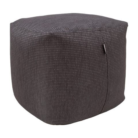 Tumba MITSU-MITSU, 55x55cm, h45cm, tumepruun ja hõbe, 50%puuvill, 50% polüester, kangas-304 Elutoamööbel Põrandapadjad, kott-toolid