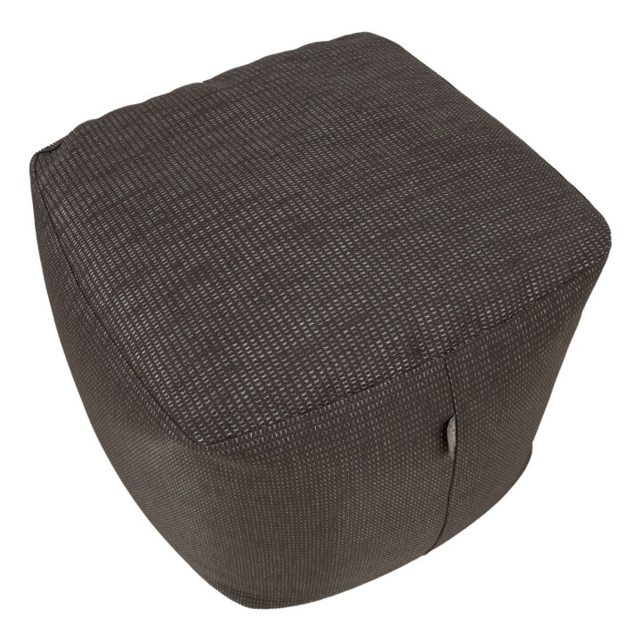 Tumba MITSU-MITSU, 55x55cm, h45cm, tumepruun ja hõbe, 50%puuvill, 50% polüester, kangas-304 Elutoamööbel Põrandapadjad, kott-toolid