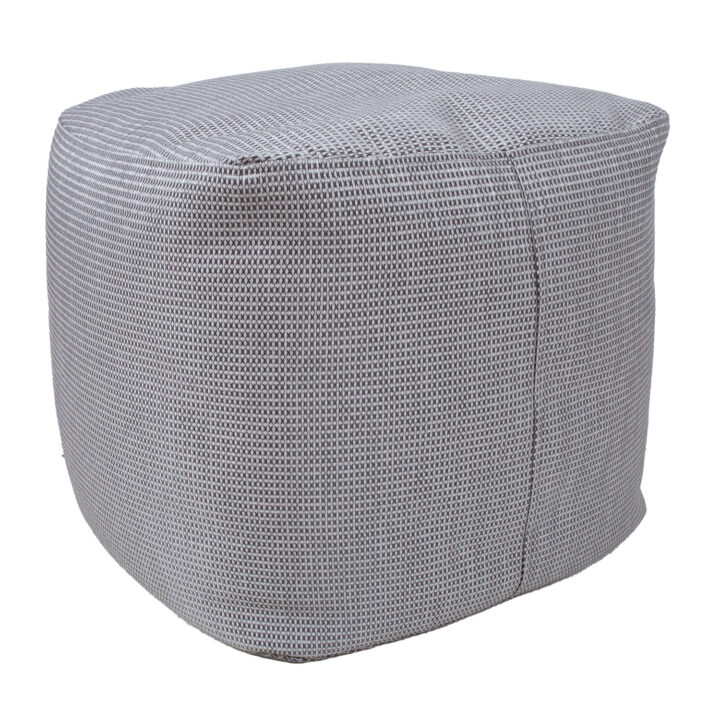 Tumba MITSU-MITSU, 55x55cm, h45cm, hall ja hõbe, 50%puuvill, 50% polüester, kangas-305 Elutoamööbel Põrandapadjad, kott-toolid